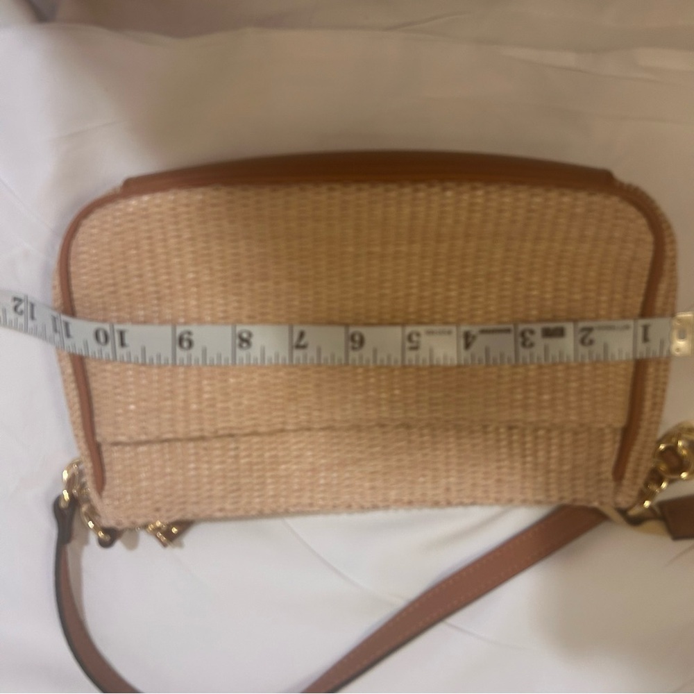 Nanette Lenore women’s beige shoulder basketweave‎ bag - Picture 10 of 12